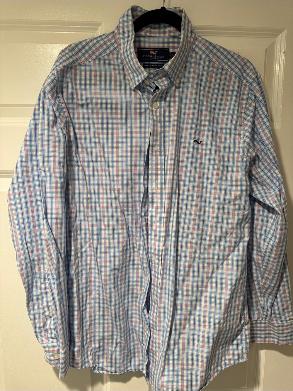 Vineyard Vines Blue & Pink Check Button-Down Shirt